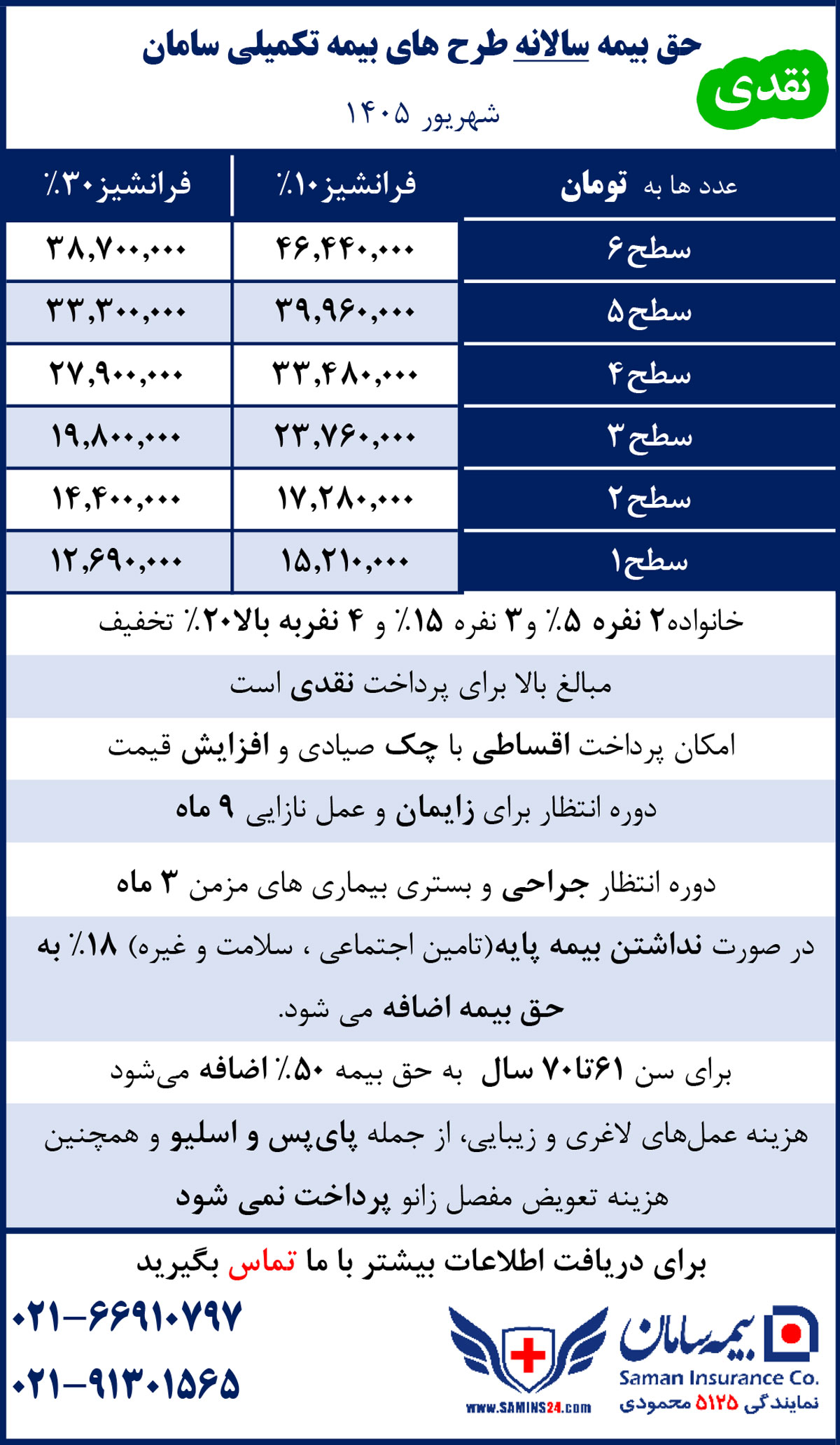 قیمت-بیمه-سامان-1405-نقدی